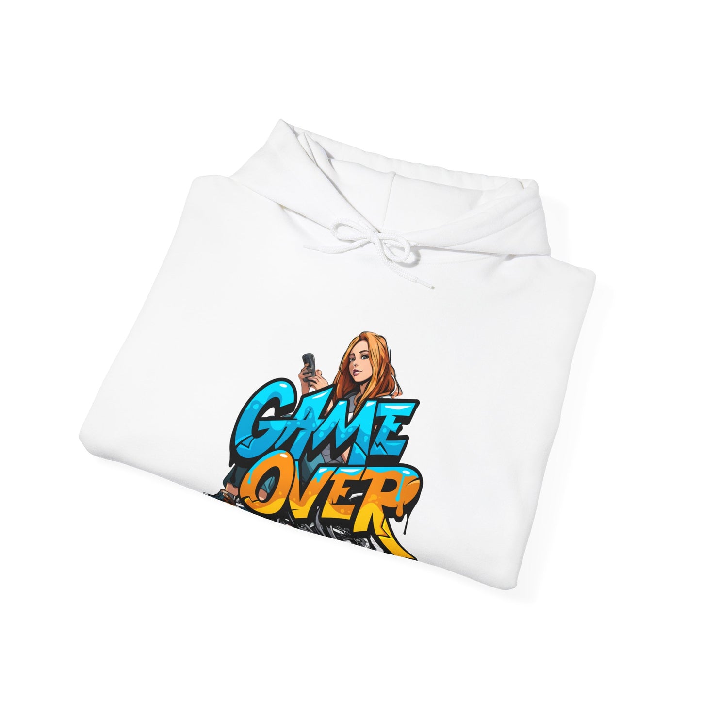 Unisex Heavy Blend™ Hooded Sweatshirt Designed as the perfect gift or merch for that video game loving inspirational wheelchair or mobility scooter gamer.