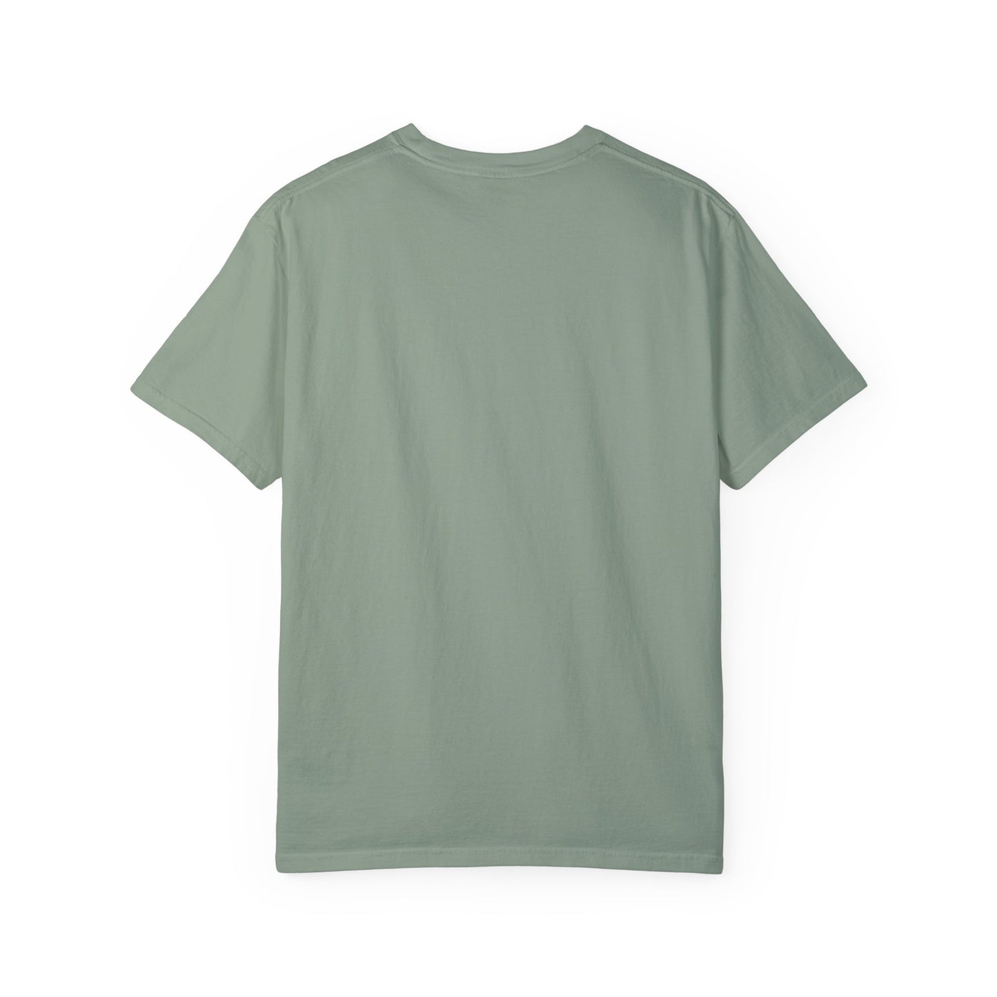 Unisex Garment-Dyed T-shirt designed as the perfect gift for that dynamic inspirational nature loving wheelchair or mobility scooter user.