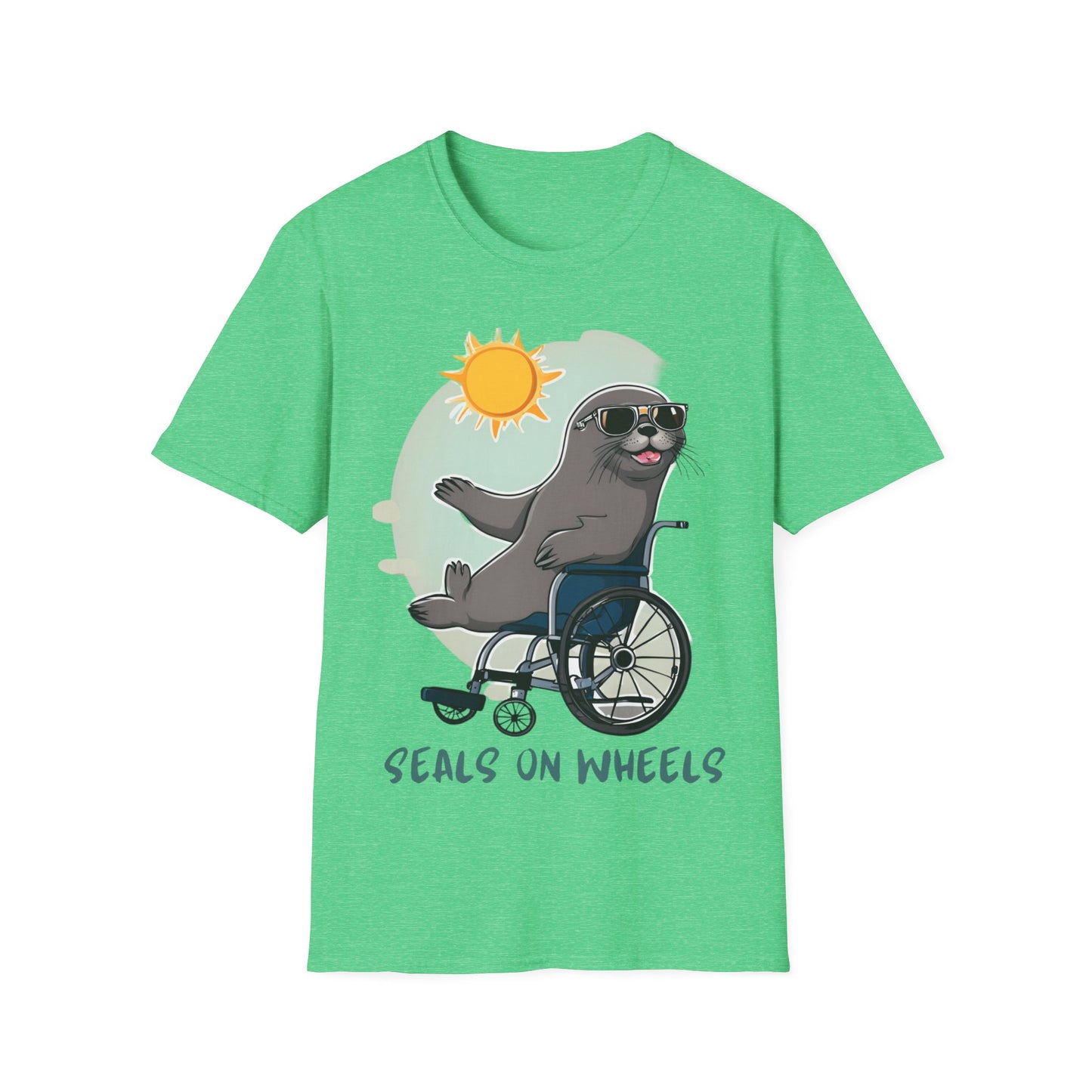 Unisex Softstyle T-Shirt designed as the perfect gift for that dynamic inspirational nature loving wheelchair or mobility scooter user.