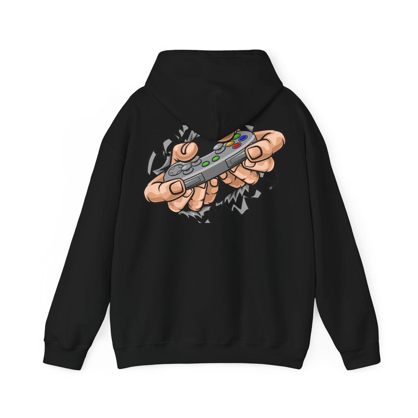 Unisex Heavy Blend™ Hooded Sweatshirt Designed as the perfect gift or merch for that video game loving inspirational wheelchair or mobility scooter gamer.