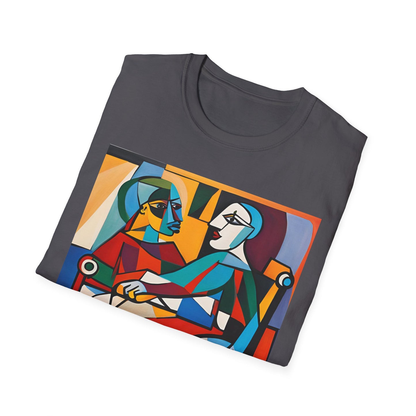 Unisex Softstyle T-Shirt Designed as the perfect gift or merch for that art loving and creative inspirational wheelchair or mobility scooter user.