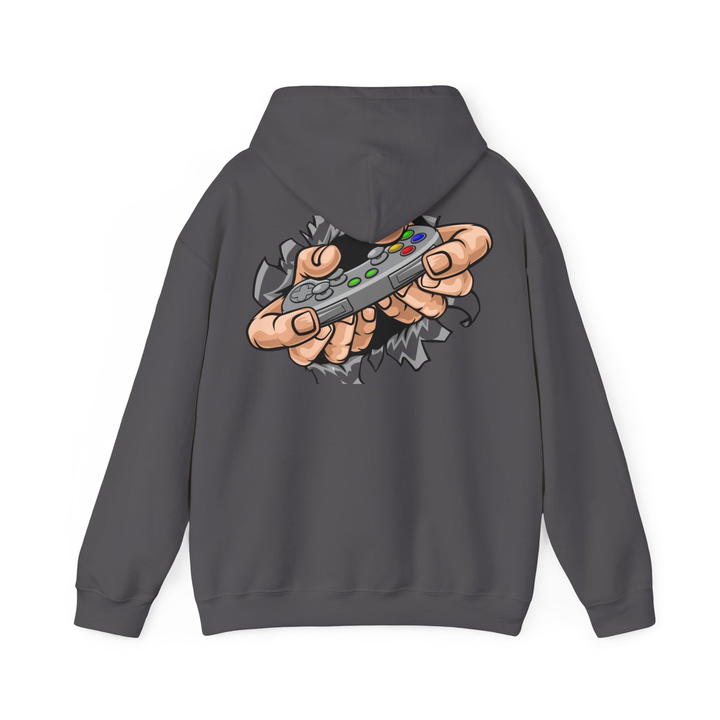 Unisex Heavy Blend™ Hooded Sweatshirt Designed as the perfect gift or merch for that video game loving inspirational wheelchair or mobility scooter gamer.