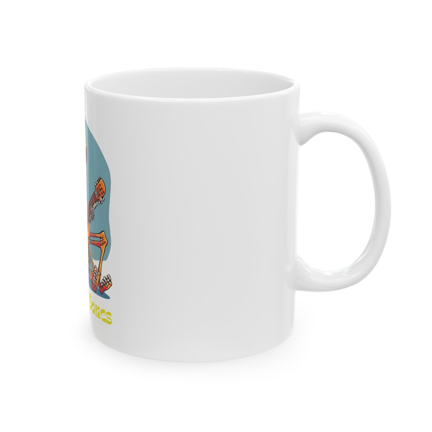 Ceramic Mug designed as the perfect gift or merch for that dynamic inspirational music loving wheelchair or mobility scooter using rocker.