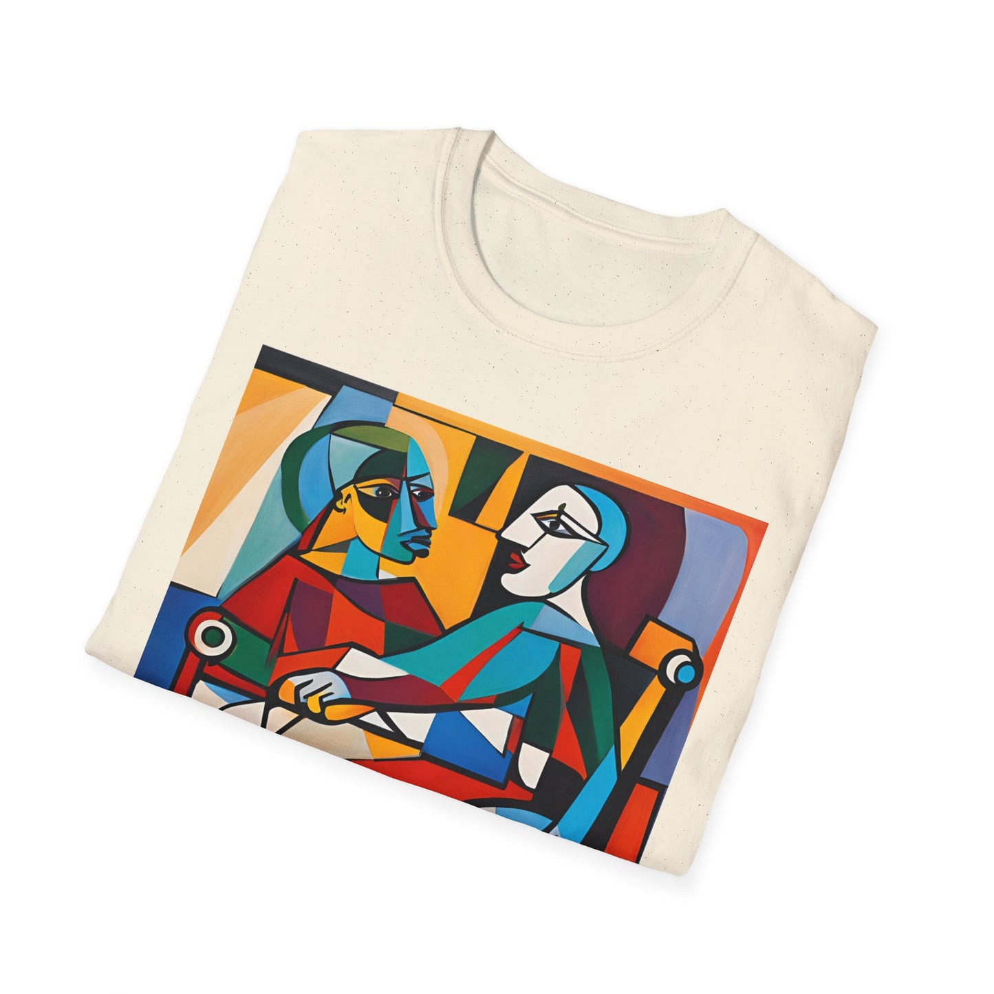 Unisex Softstyle T-Shirt Designed as the perfect gift or merch for that art loving and creative inspirational wheelchair or mobility scooter user.