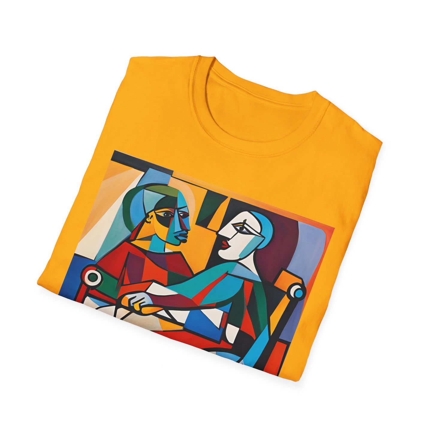 Unisex Softstyle T-Shirt Designed as the perfect gift or merch for that art loving and creative inspirational wheelchair or mobility scooter user.