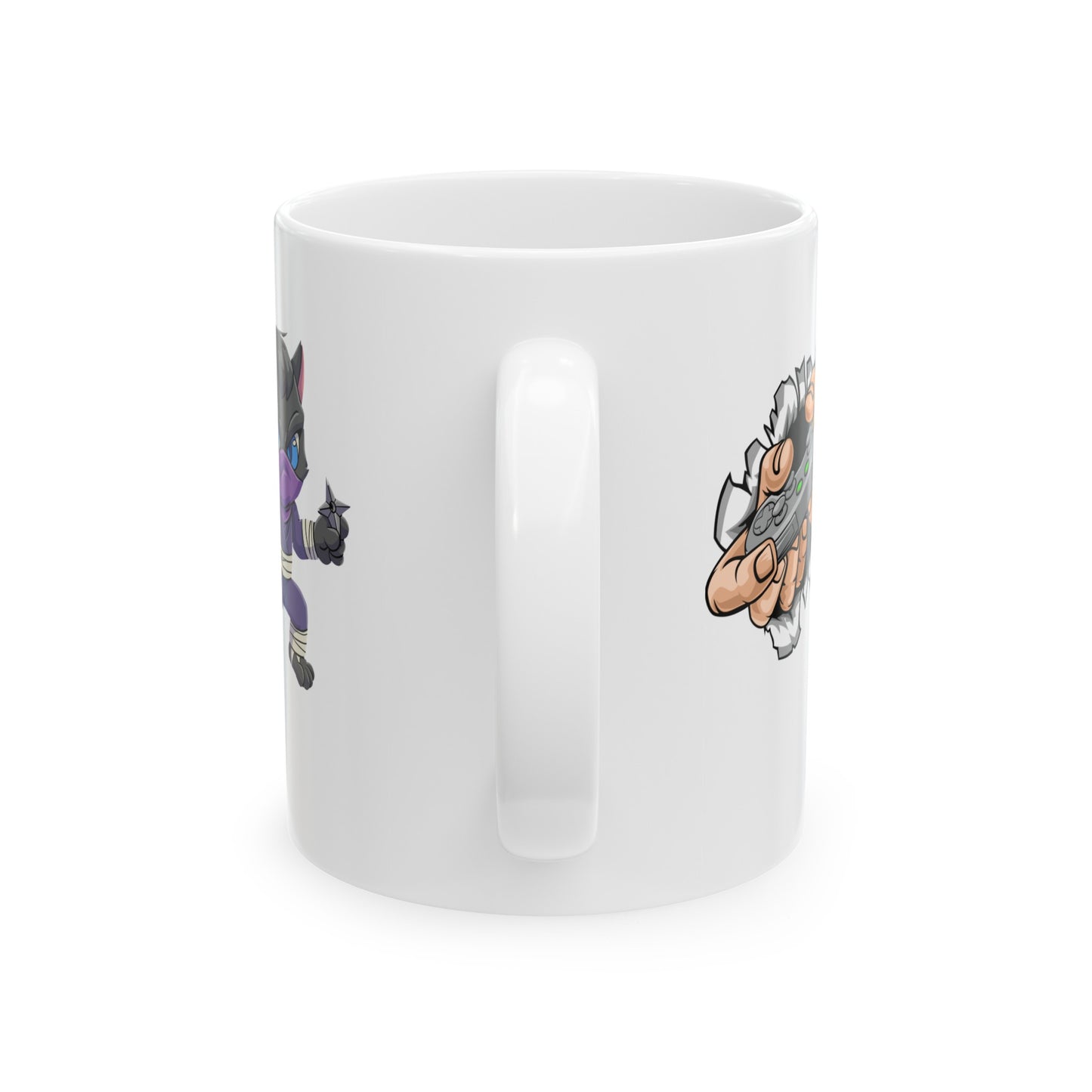 Ceramic Mug, (11oz, 15oz) Designed as the perfect gift or merch for that video game loving inspirational wheelchair or mobility scooter gamer.