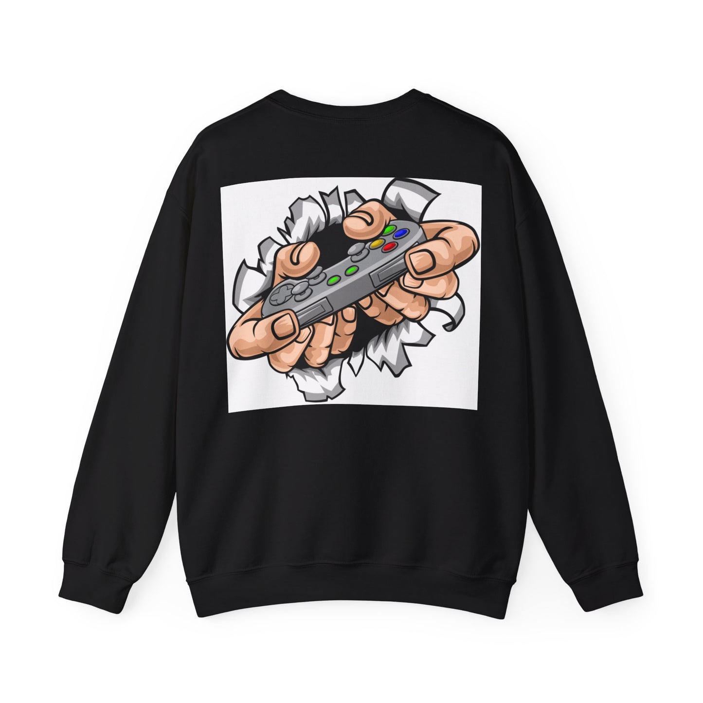 Unisex Heavy Blend™ Crewneck Sweatshirt Designed as the perfect gift or merch for that video game loving inspirational wheelchair or mobility scooter gamer.