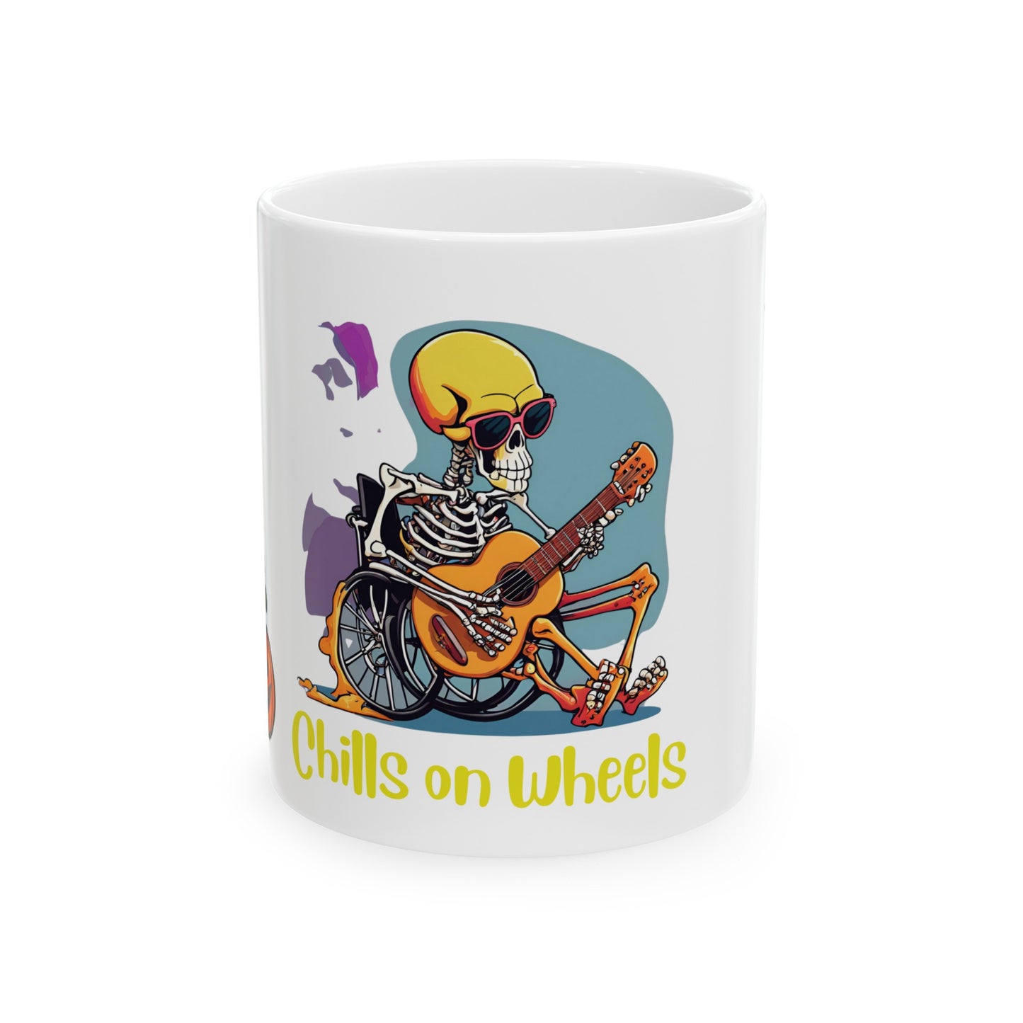 Designed as the perfect gift or merch for Halloween for that dynamic inspirational fun loving wheelchair or mobility scooter user.