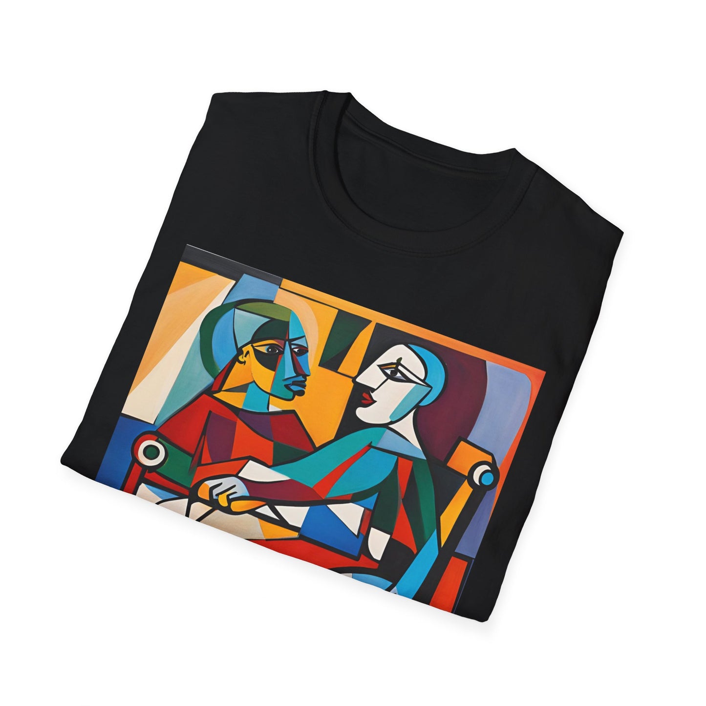 Unisex Softstyle T-Shirt Designed as the perfect gift or merch for that art loving and creative inspirational wheelchair or mobility scooter user.