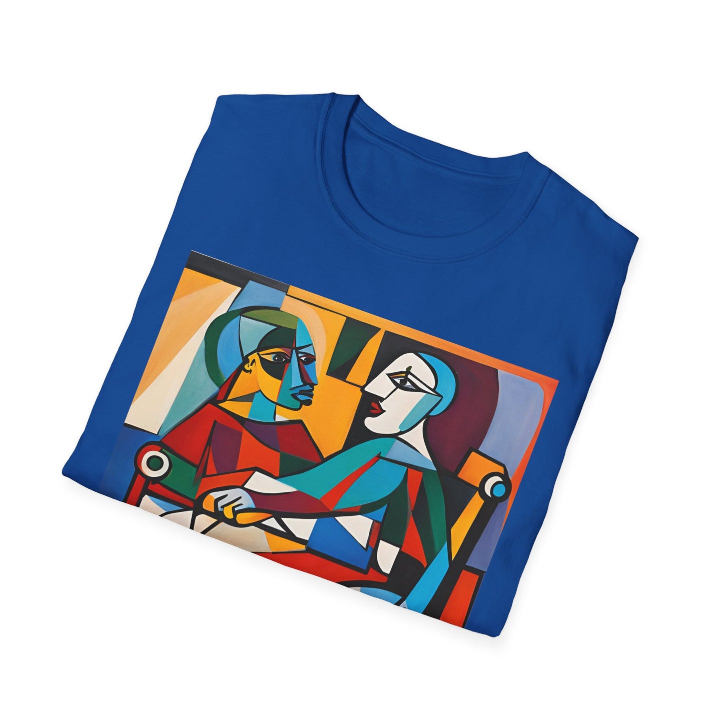 Unisex Softstyle T-Shirt Designed as the perfect gift or merch for that art loving and creative inspirational wheelchair or mobility scooter user.