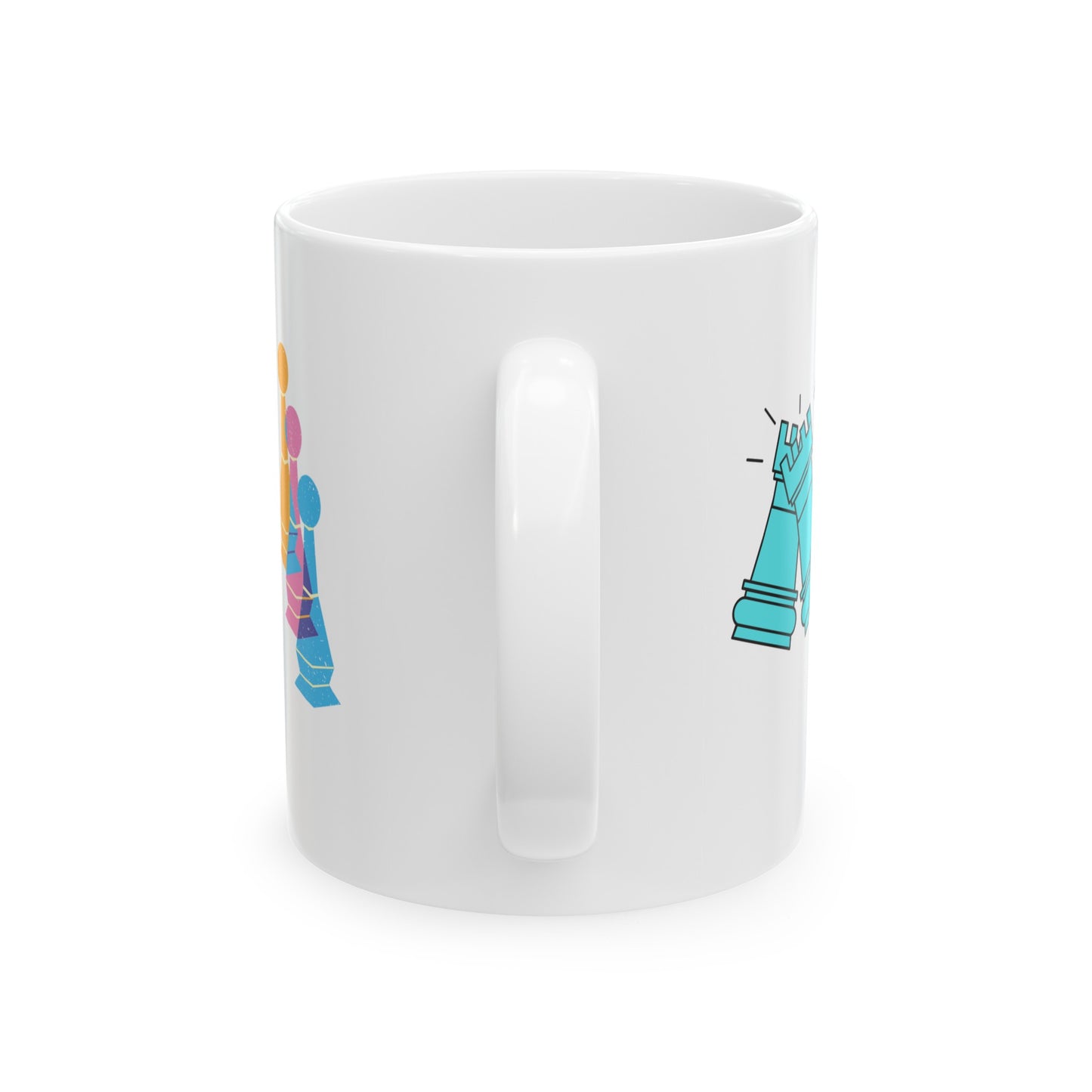 Ceramic Mug, Designed as the perfect gift or merch for that chess loving inspirational wheelchair or mobility scooter user