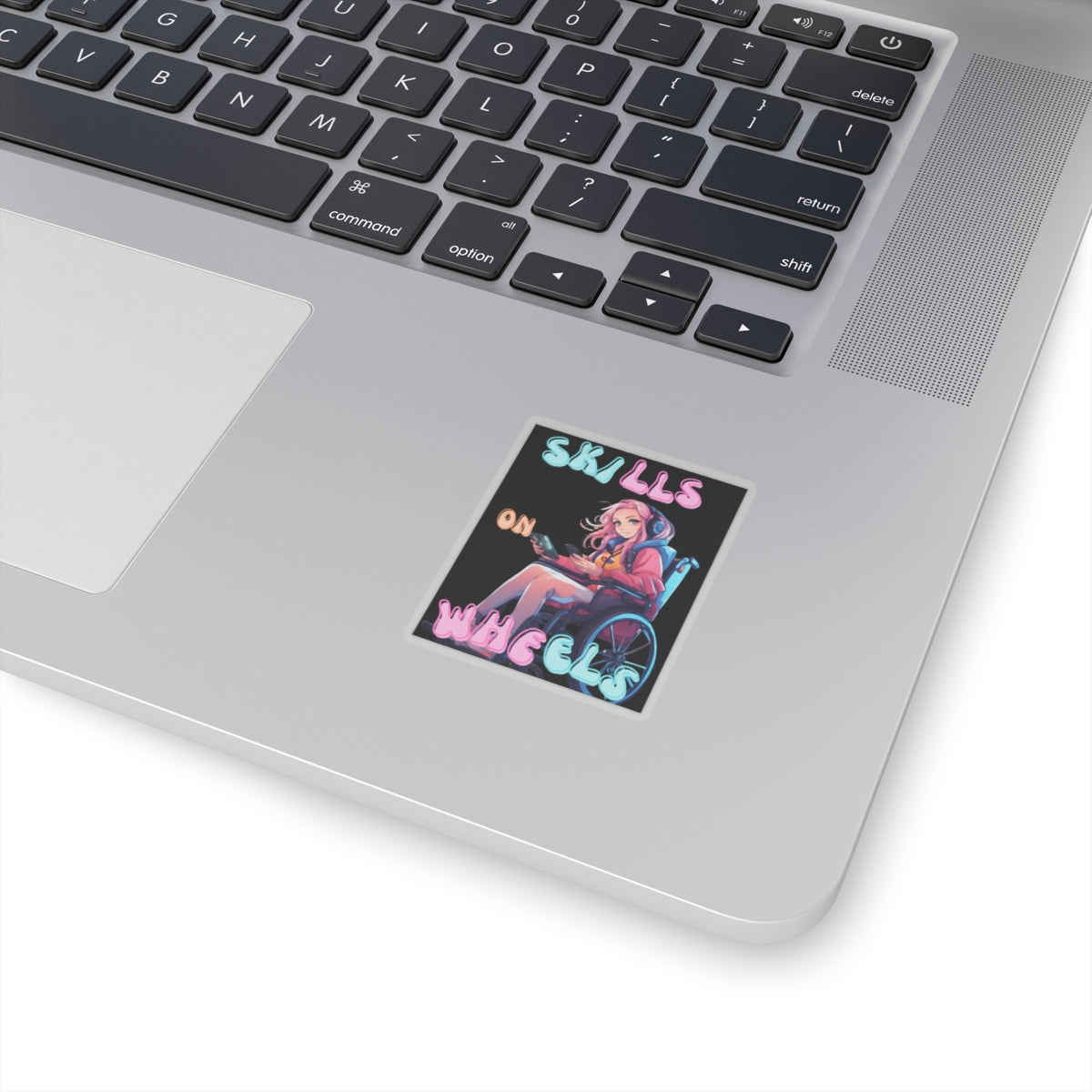 Kiss-Cut Stickers Designed as the perfect gift or merch for that video game loving inspirational wheelchair or mobility scooter gamer.