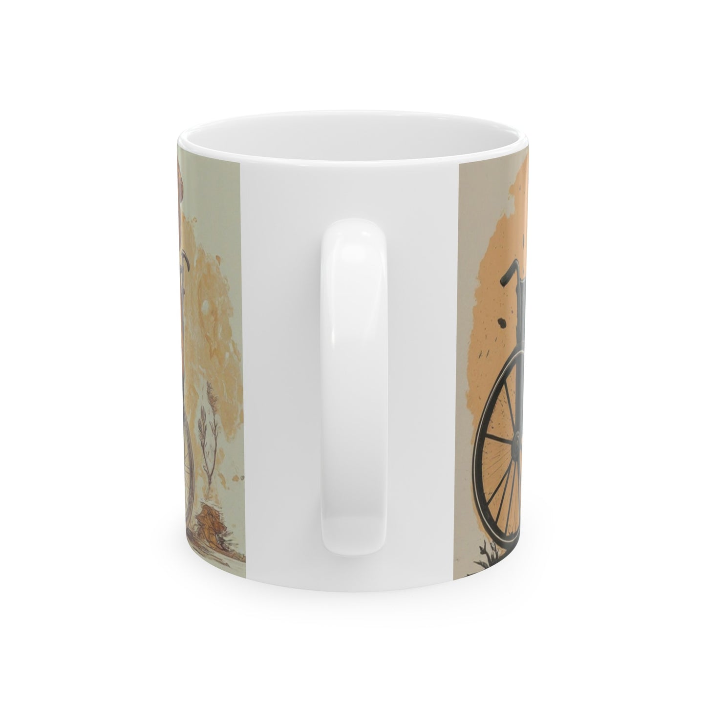 Ceramic Mug Designed as the perfect gift or merch for that dynamic inspirational cat loving wheelchair or mobility scooter using trendy lady